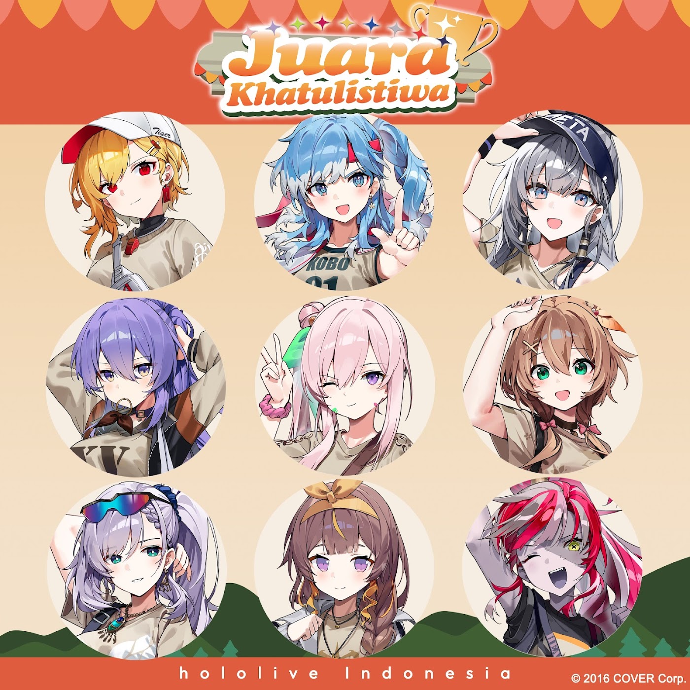 Ayunda Risu, Moona Hoshinova, Airani Iofifteen, Kureiji Ollie, Anya Melfissa, Pavolia Reine, Vestia Zeta, Kaela Kovalskia   Kobo Kanaeru - Juara Khatulistiwa