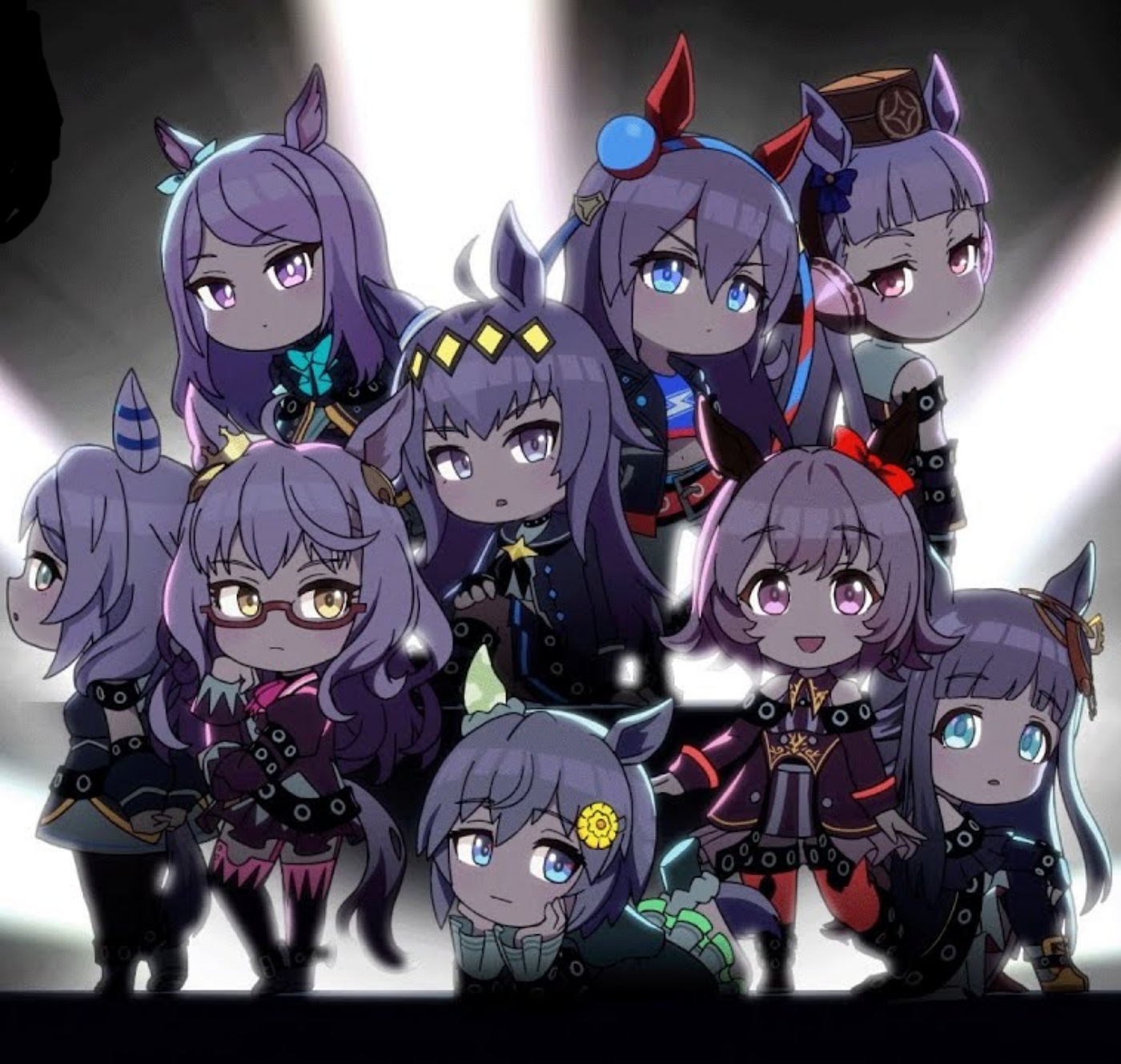 Oguri Cap, Chrono Genesis, Seiun Sky, Gold Ship, Curren Chan, Biwa Hayahide, Hishi Miracle, Tamamo Cross, Mejiro McQueen - Hai no memoire