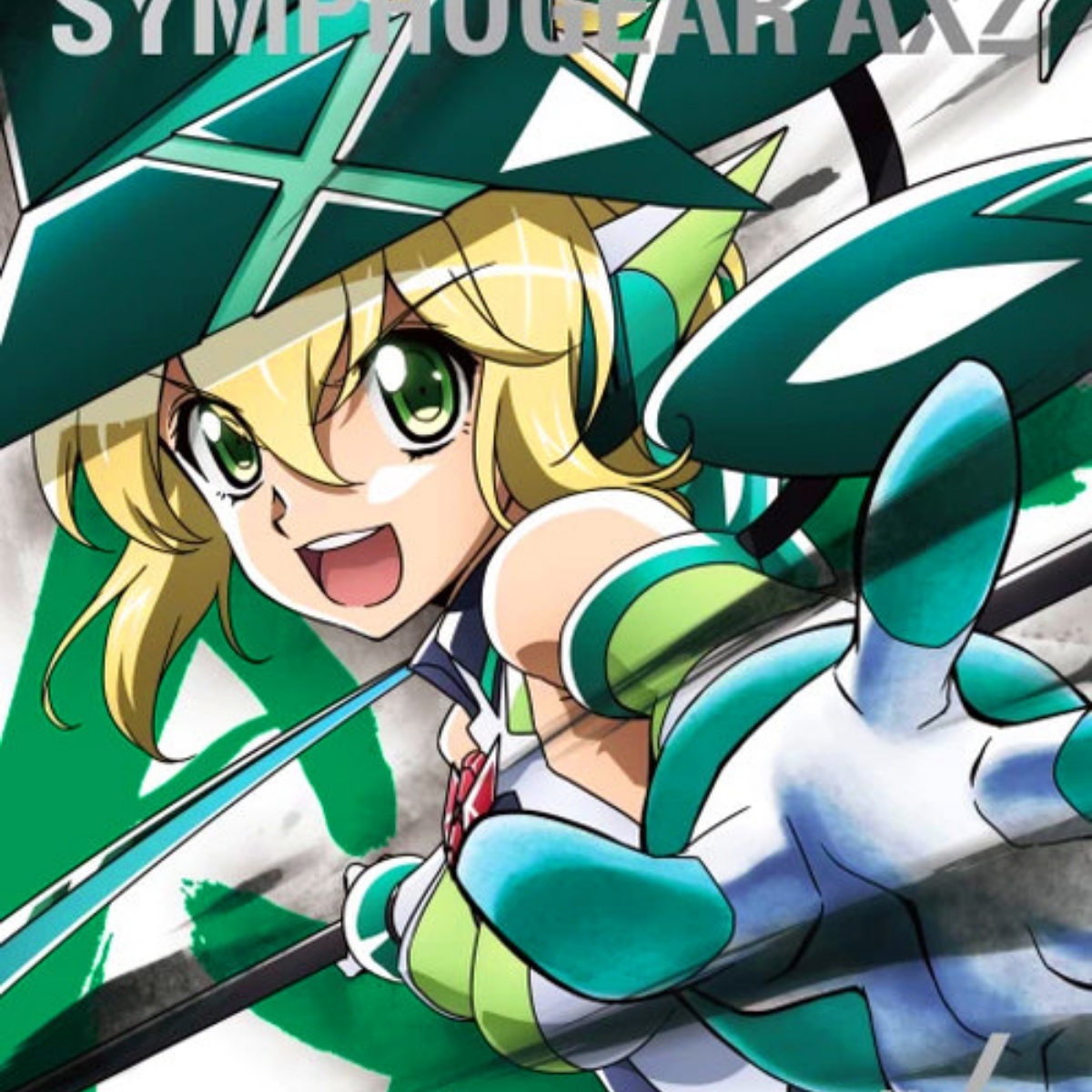Hibiki Tachibana (CV: Aoi Yuuki), Tsubasa Kazanari (CV: Nana Mizuki), Chris Yukine (CV: Ayahi Takagaki), Maria Cadenzavna Eve (CV: Yoko Hikasa), Shirabe Tsukuyomi (CV: Yoshino Nanjo), Kirika Akatsuki (CV: Ai Kayano) - Axia no Kaze