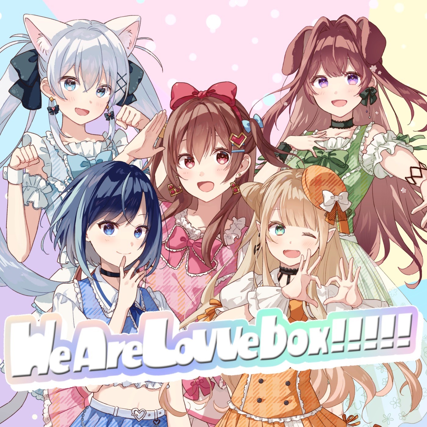 Setsugekka Cohaku, Sakura Ribbon, Inumori Yomogi, Aozora Kanon, Hanano Elenoa - We Are LoVVebox     