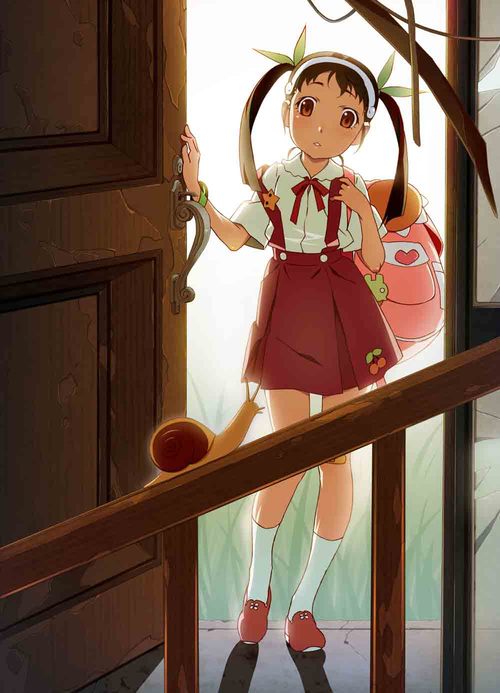 Mayoi Hachikuji (CV: Emiri Kato) - happy bite