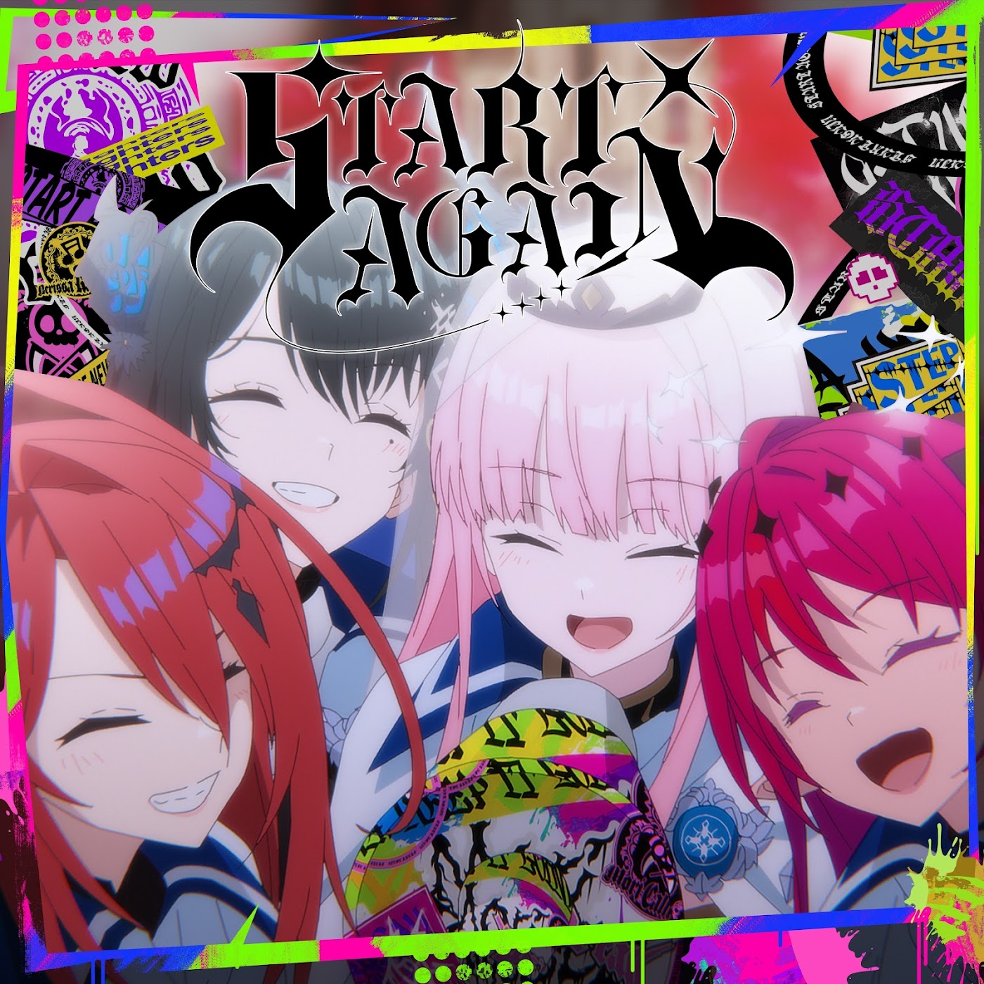 Mori Calliope, IRyS, Nerissa Ravencroft & Elizabeth Rose Bloodflame - START AGAIN [Theme Song hololive IDOL PROJECT]