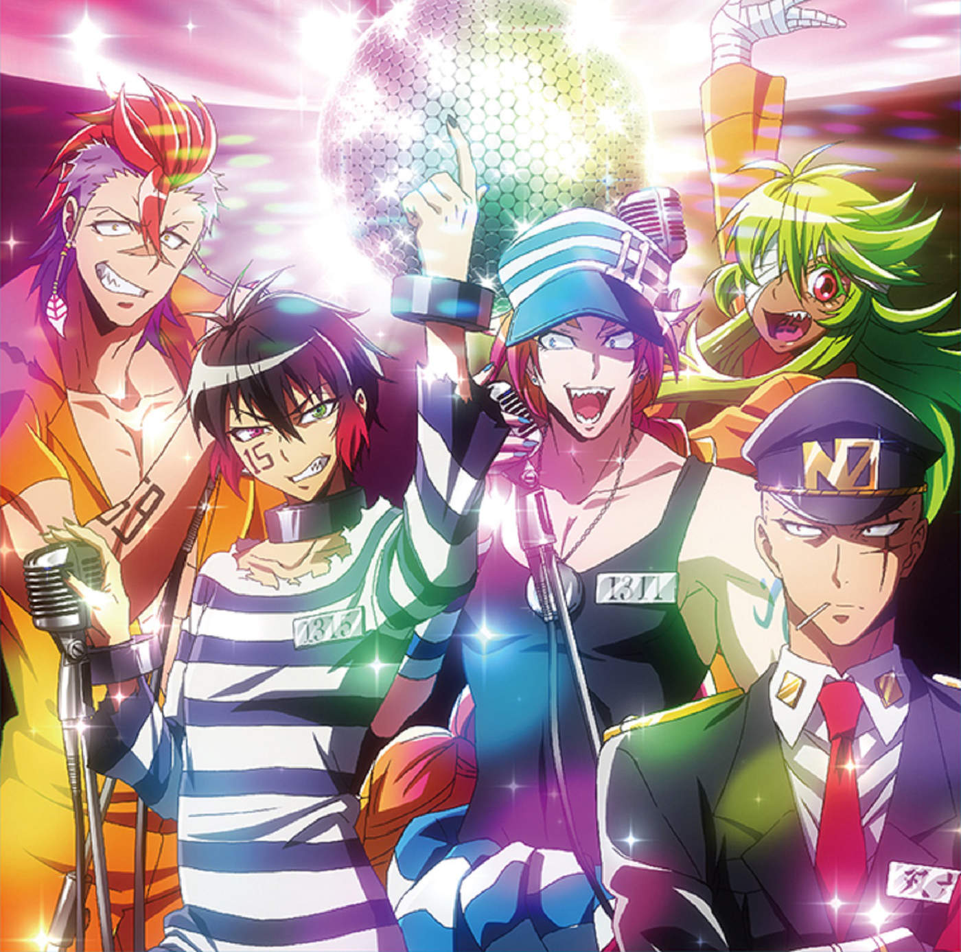 Jyugo (CV: Yuto Uemura), Uno (CV: Tetsuya Kakihara), Rock (CV: Ire Shiozaki), Niko (CV: Daiki Kobayashi) & Hajime Sugoroku (CV: Tomokazu Seki) - Nanbaka Datsugoku Riron♪!